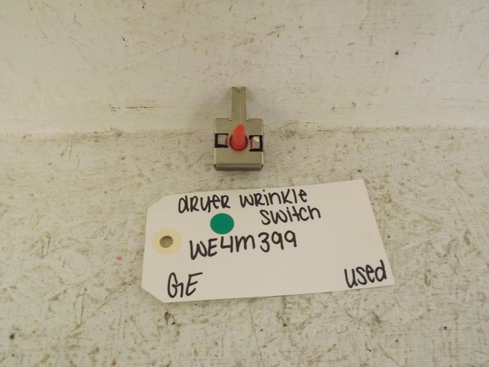 GE Dryer WE4M399 Wrinkle Switch Used GE Dryer WE4M399 Wrinkle Switch Used